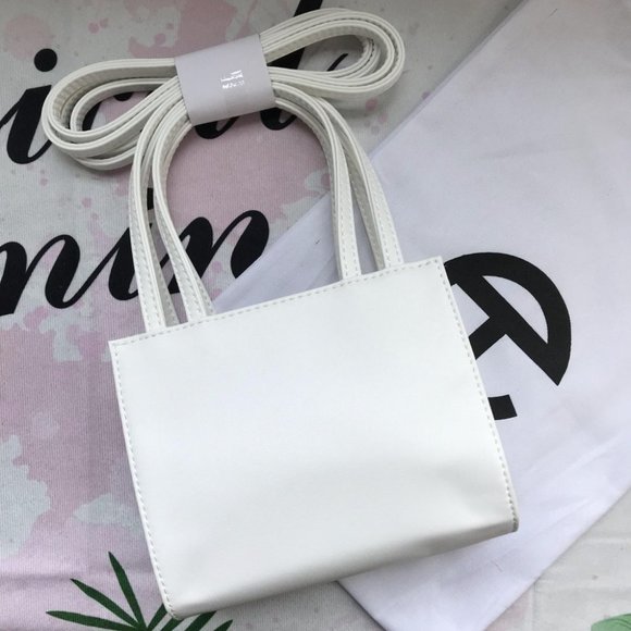 telfar white shopping handbag Small lipstick bag - Picture 10 of 10